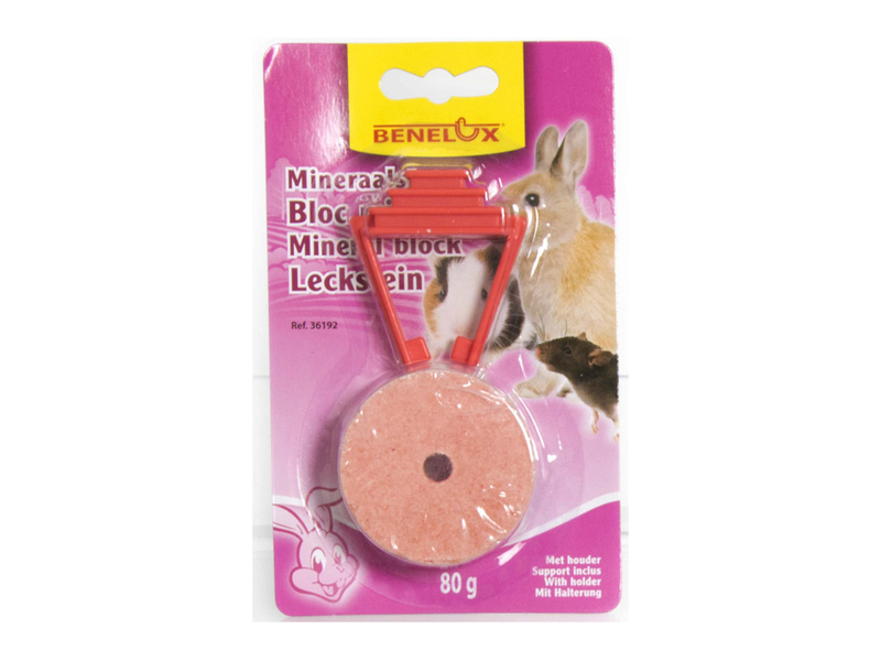MINERAL BLOC PINK 80 G + HOOK  RODENTS BLISTER