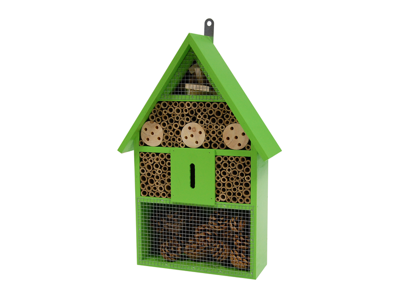 WOODEN INSECT HOTEL LIGHT GREEN