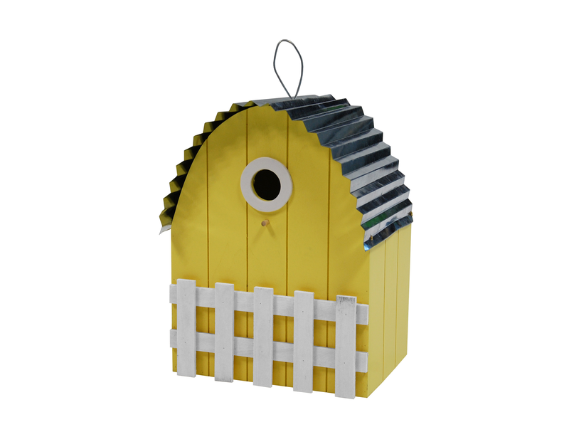 BIRDHOUSE CURVED ROOF LIGHT YELLOW
