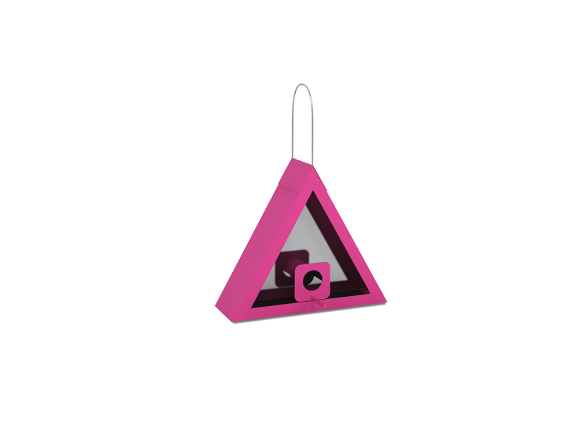 SEED FEEDER TRIANGLE PINK