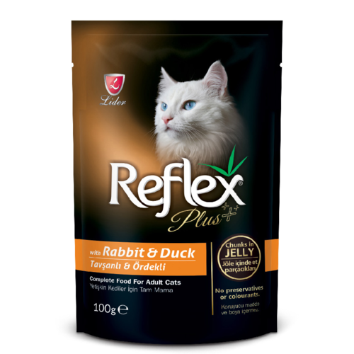 REFLEX PLUS CAT ADULT RABBIT & DUCK 100 GR