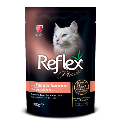 REFLEX PLUS CAT ADULT TUNA & SALMON 100 GR