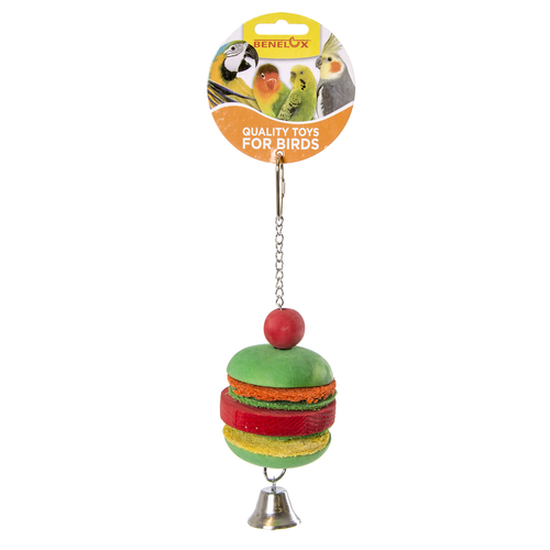 WOODEN HAMBURGER WITH BELL