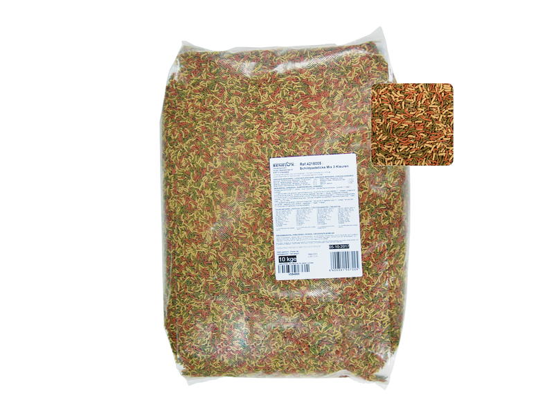 EXTRUDED TURTLE FOOD MIX 3 COLORS 10 KG