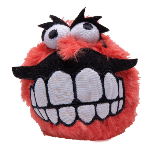 FLUFFY GRINZ LARGE GRINZ PLUSH TOY  8CM  RED