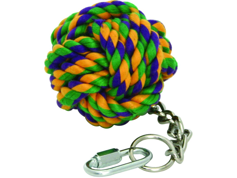 NUTS FOR KNOTS BALL ON CHAIN - BIRD TOY