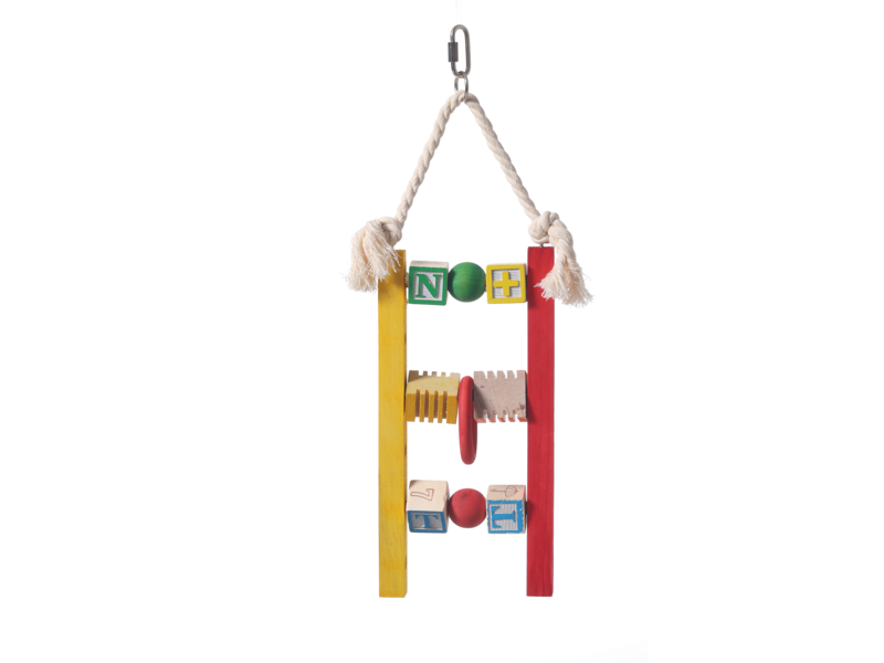 WOODEN ABACUS RATTLE TOY SMALL