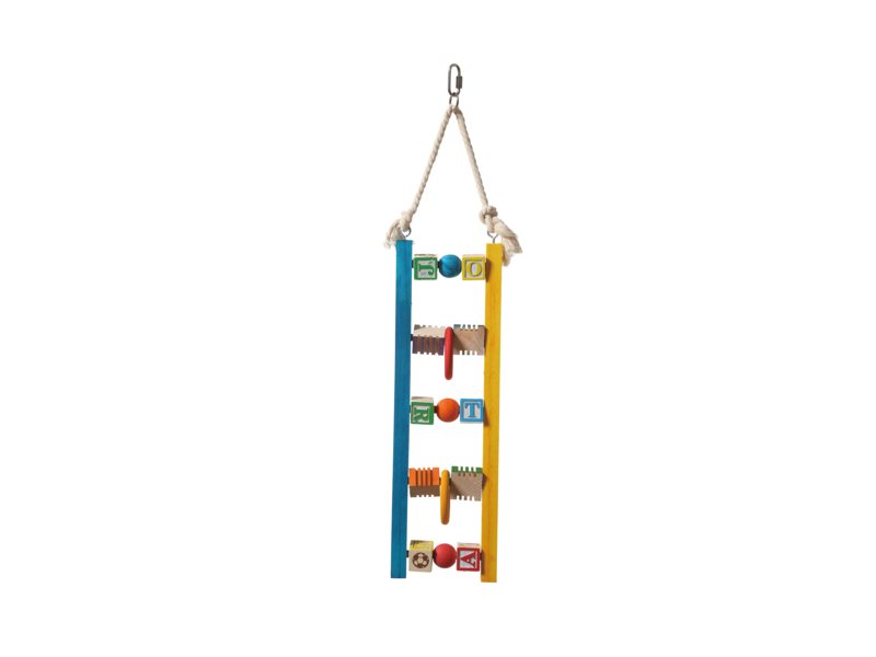 WOODEN ABACUS RATTLE TOY LARGE